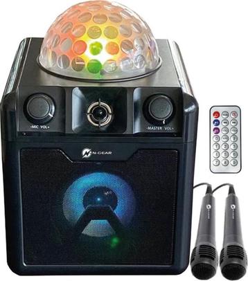 N-GEAR Disco Block 410 - Bluetooth Speaker - Karaoke Set beschikbaar voor biedingen