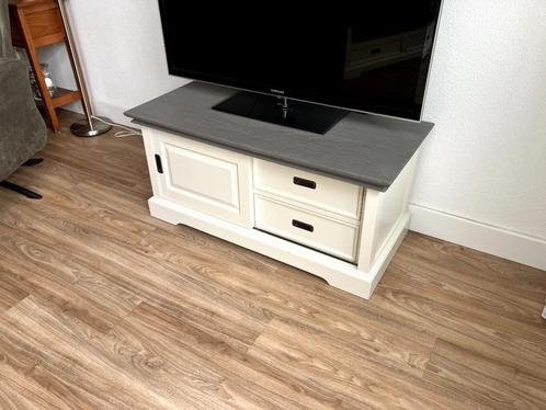 Mooi creme wit TV meubel, Huis en Inrichting, Kasten | Televisiemeubels, Gebruikt, Minder dan 100 cm, 100 tot 150 cm, 25 tot 50 cm