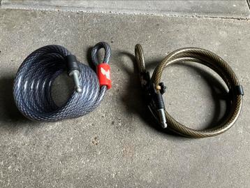 2x Kabelslot voor fiets, pen 8 mm beschikbaar voor biedingen