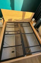 Ikea bed 180x200 + 2 Auping spiralen, Bruin, Tweepersoons, Ophalen of Verzenden, 180 cm