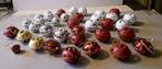 36 Vintage diverse metalen kerstbelletjes, kersthangers., Ophalen of Verzenden, Gebruikt