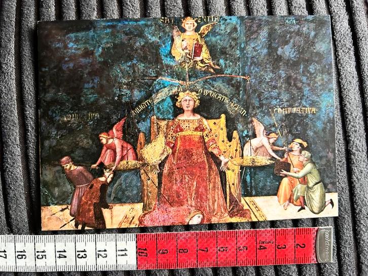 3. Kunstkaart Ambrogio Lorenzetti, Verzamelen, Ansichtkaarten | Themakaarten, Ongelopen, Ophalen of Verzenden