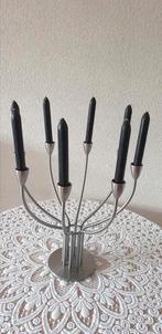 Ikea rvs kandelaar 8 armen, Ophalen, Zo goed als nieuw, Metaal, 25 tot 50 cm