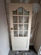 Stompe deur met glas, Doe-het-zelf en Verbouw, Ophalen, Gebruikt, 80 tot 100 cm, Binnendeur