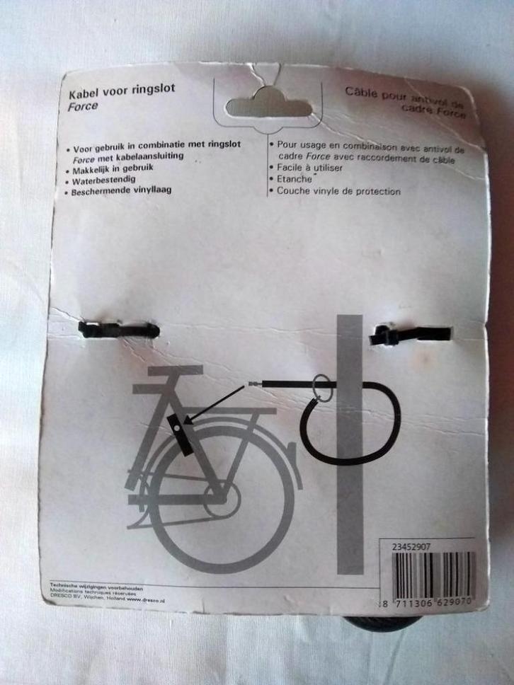 Kabel voor ringslot ( insteekslot ), Fietsen en Brommers, Fietsaccessoires | Fietssloten, Nieuw, Kabelslot, Ophalen