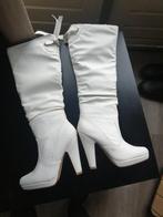 Witte hoge laarzen, Hoge laarzen, Wit, Zo goed als nieuw, Ophalen