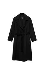 Mango jas / mantel met wol zwart maat S NIEUW, Kleding | Dames, Jassen | Winter, Mango, Zwart, Nieuw, Ophalen of Verzenden