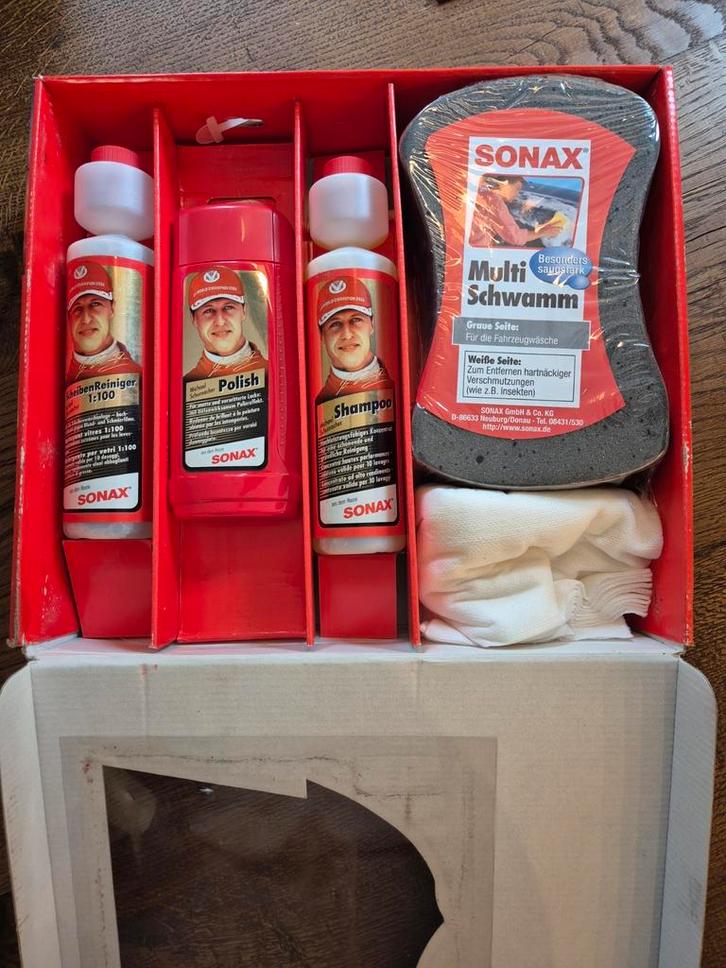 Michael Schumacher sonax set, Auto diversen, Onderhoudsmiddelen, Ophalen