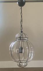 Glazen hanglamp lamp glazenhanglamp, Ophalen of Verzenden, Zo goed als nieuw, 50 tot 75 cm, Glas