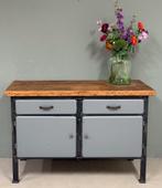 Dressoir, Carl Zollfrank, Werkbank, Oude werkbank, Toonbank, Huis en Inrichting, Kasten | Dressoirs, 100 tot 150 cm, Ophalen of Verzenden