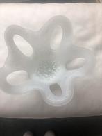 Aparte mat witte glazen schaal 34,5 en 16,5 hoog, Ophalen of Verzenden