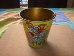 Zeer mooie antieke blikken speelgoed emmer in top staat, Verzamelen, Blikken, Ophalen of Verzenden, Zo goed als nieuw, Overige