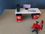 Bureau + Stoel + Computer + Beeldscherm + Toetsenbord, Ophalen of Verzenden, Nieuw, Groter dan 1:32