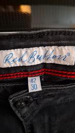 Zwarte Red Button Spijkerbroek - Maat 42 lengte 30, Zwart, Overige jeansmaten, Ophalen of Verzenden, Gedragen