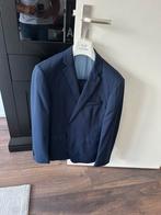 Costuum donkerblauw fabella in nette staat maat 26, Maat 52/54 (L), Fabella, Blauw, Ophalen of Verzenden