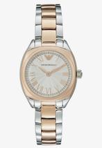 Emporio Armani dames horloge polshorloge goud zilverkleurig, Nieuw, Ophalen of Verzenden, Staal, Polshorloge