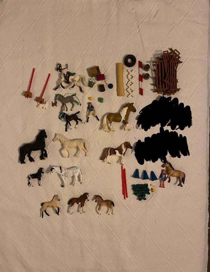 Schleich pakket, paarden, veulens, advent, sprongen en meer, Verzamelen, Speelgoed, Ophalen of Verzenden