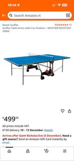Sunflex outdoor tafeltennis tafel, Sport en Fitness, Tafeltennis, Ophalen, Zo goed als nieuw, Tafel Outdoor