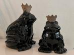 2 decoratie kikkers hoogglans zwart, Ophalen, Zo goed als nieuw, Dier