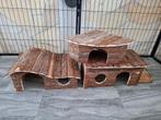 3 cavia / konijnen huisjes, Ophalen of Verzenden, Zo goed als nieuw