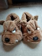 Jongens/Heren sloffen - Mt 40 - Hondenkop, Ophalen, Bruin, Zo goed als nieuw, Pantoffels of Sloffen
