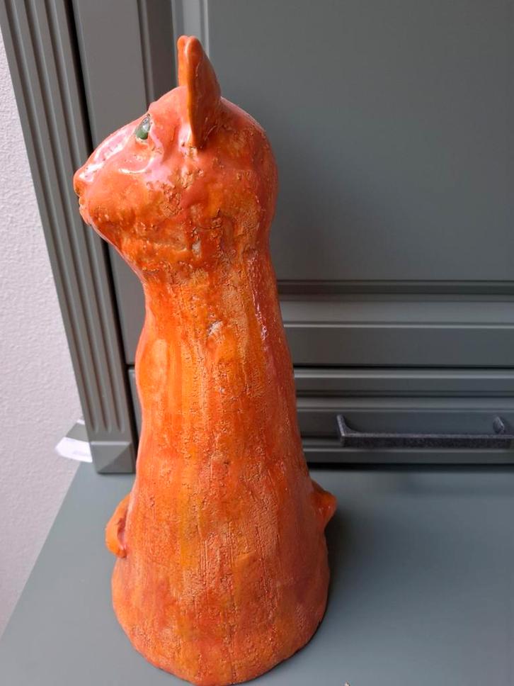 KERAMIEK ORANJE KATER, Antiek en Kunst, Antiek | Keramiek en Aardewerk, Ophalen of Verzenden