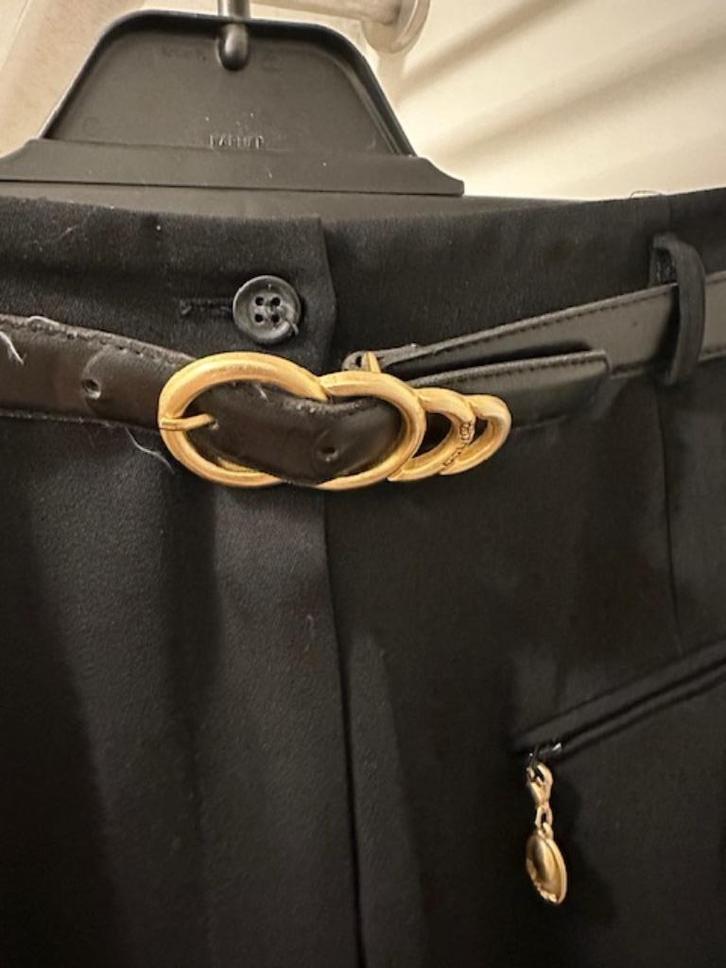 Wollen Zwarte Rik. Merk Bianca. Maat 38., Kleding | Dames, Rokken, Gedragen, Maat 38/40 (M), Zwart, Onder de knie, Ophalen of Verzenden