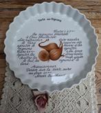 Vintage Franse ovenschaal, uientaart, tarte aux Oignons, Antiek en Kunst, Ophalen of Verzenden