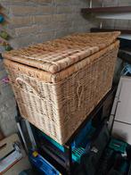 Grote rieten mand met losse deksel - 80x48x50cm, Overige materialen, Gebruikt, 50 tot 100 cm, 50 tot 75 cm