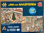 Jan van Haasteren - 2 x 1000 st - Kerstkoopjes/Black Friday, Ophalen, 500 t/m 1500 stukjes, Zo goed als nieuw, Legpuzzel