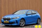 BMW 1-serie 118i M-sport High Executive Edition orgNL afn.tr, Gebruikt, Blauw, Bedrijf, 3 cilinders