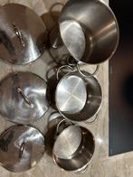 Set van 3 SIGG Kookpannen, Ophalen of Verzenden, Gebruikt, Rvs, Pannenset