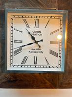 Rechthoekige Wandklok - Union Station Kansas City, Ophalen of Verzenden, Gebruikt, Analoog, Wandklok