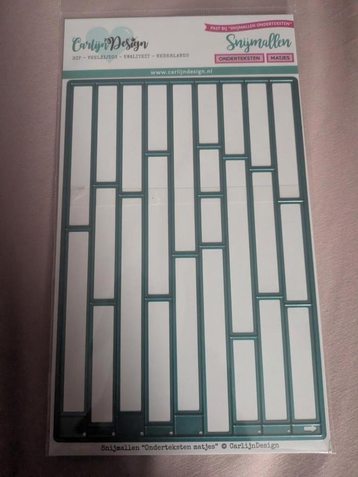 Carlijn design Snijmallen Onderteksten Matjes, Hobby en Vrije tijd, Scrapbooking, Nieuw, Frame of Mal, Cricut, Ophalen of Verzenden
