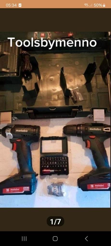 NIEUW! Metabo Combi Set accu schroefmachine/Slagschroef 18V, Doe-het-zelf en Verbouw, Gereedschap | Handgereedschap, Nieuw, Ophalen of Verzenden
