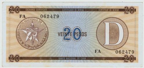 21-189 Cuba 20 peso D serie, Postzegels en Munten, Bankbiljetten | Amerika, Los biljet, Midden-Amerika, Verzenden