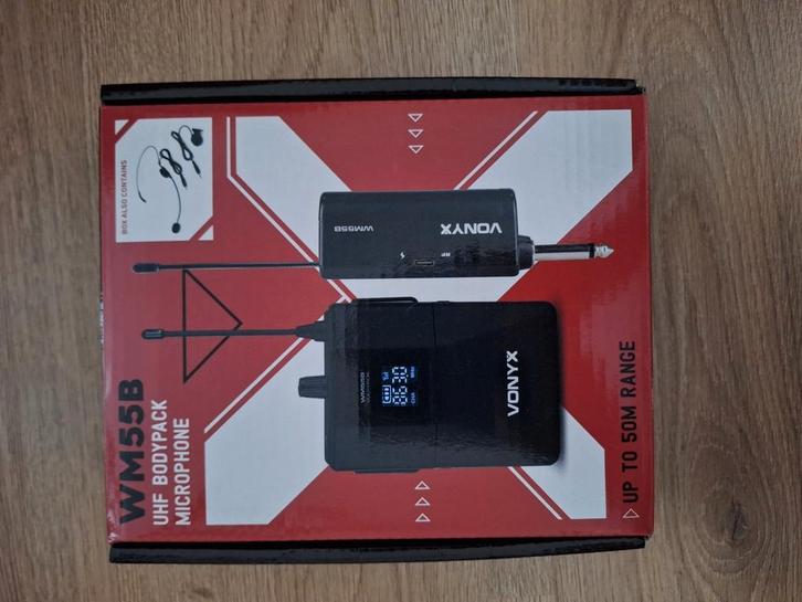 VONYX WM55B UHF Bodypack Microphone - Nieuw, Muziek en Instrumenten, Microfoons, Nieuw, Overige typen, Ophalen of Verzenden