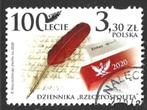 Pl 332 - 2020 - Polen/100j Dagblad, Postzegels en Munten, Verzenden, Polen, Gestempeld