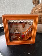 Miniatuur Apotheek in Houten Lijst, Verzamelen, Poppenhuizen en Toebehoren, Ophalen of Verzenden