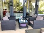 4Seasons all weather loungeset,4 stoelen met 2 tafeltjes, Tuin en Terras, Tuinsets en Loungesets, Ophalen, Zo goed als nieuw, Wicker