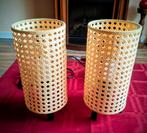 2 prachtige Rotan lampjes nieuw, Ophalen, Nieuw, Minder dan 50 cm