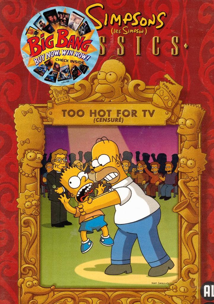 The Simpsons - Too Hot For TV, Cd's en Dvd's, Dvd's | Tekenfilms en Animatie, Zo goed als nieuw, Amerikaans, Tekenfilm, Alle leeftijden