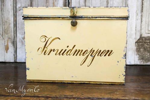 Oud bakkersblik 'kruidmoppen', Antiek en Kunst, Curiosa en Brocante, Ophalen of Verzenden