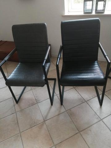 6 Nappa Leren Eetkamerstoelen - Zo Goed Als Nieuw beschikbaar voor biedingen