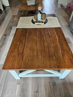 Teak salontafel landelijke stijl 135x80, Huis en Inrichting, Tafels | Salontafels, Ophalen, 100 tot 150 cm, Teakhout, 50 tot 100 cm