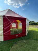 CIRCUSTENT | PARTYTENT | VERHUUR | C.A 80 PERSONEN | ALL-IN, 2 meter of meer, Opvouwbaar, 8 meter of meer, Zo goed als nieuw