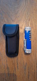 Multifunctioneel mes met hoes - Blauw, Ophalen of Verzenden, Zo goed als nieuw