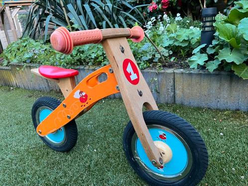 Houten loopfiets, Fietsen en Brommers, Fietsen | Driewielers, Gebruikt, Ophalen