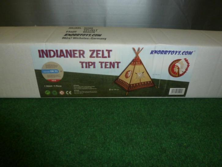 SPLINTERNIEUW WIGWAM Indianen tent doorsnede 130 cm, Kinderen en Baby's, Speelgoed | Speeltenten, Nieuw, Ophalen of Verzenden