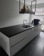 COMPLETE NEXT125 EILAND KEUKEN MET APPARATUUR, Ophalen, Wit, Graniet of Steen, Dubbelwandige keuken